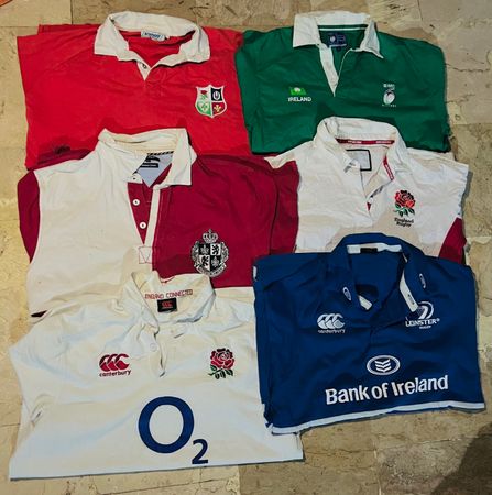 Mix vintaga club rugby shirts bundle 50