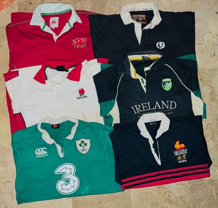 Mix vintaga club rugby shirts bundle 51