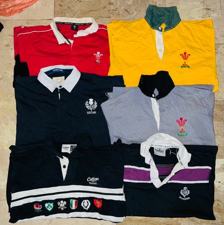 Mix vintaga club rugby shirts bundle 52