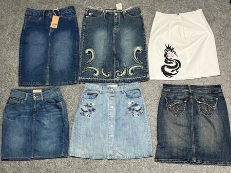 Y2K Denim Mini Skirts