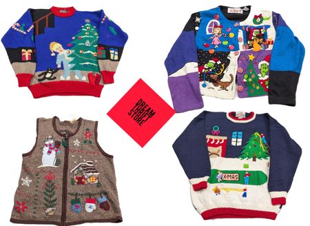 CHRISTMAS KNIT WEAR CARDIGAN And OLD PATTERN