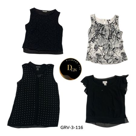 (Minimal Short Sleeve Blouse – Soft Cotton Casual Shirt (GRV-3-116)