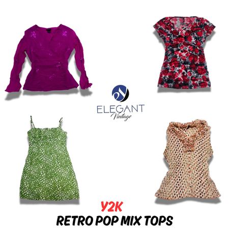 Y2K Retro Pop Mix Tops - EV0740