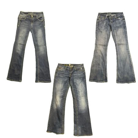 Y2K Cyber Girl Era Denim Jeans (TVL-364)
