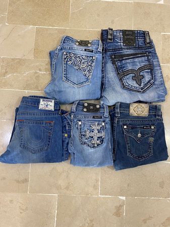 Miss Me, True religion, & Rock revival jeans