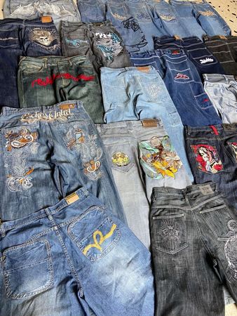 Hiphop Embroidery Jeans Branded