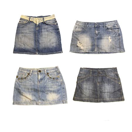 Y2K NYC IT Girl Denim Mini Skirts RE-2879