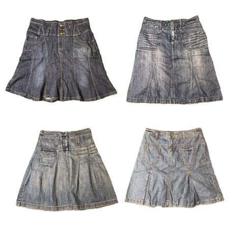 Y2K IT Girl Denim Mini Skirts RE-2885