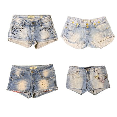 Y2K Denim Sexy Mini Shorts RE-2887