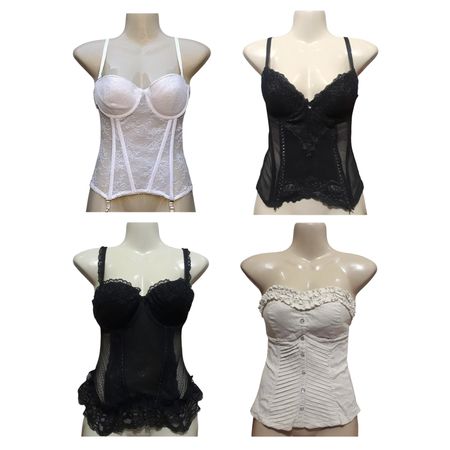 Y2K Black & White Corsets