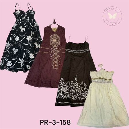 Floral Printed Cotton Dress – Lightweight & Comfortable Fit (PR-3-158)