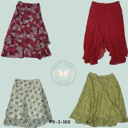 Floral Printed Polyester Skirt – Comfortable Fit (PR-3-168)