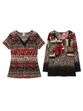 (FV-997) Retro Red Retrograde Mix Tops