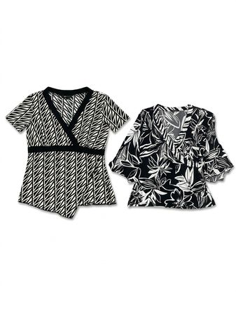 (FV-998) Y2K Black Aesthetic Printed Summer tops