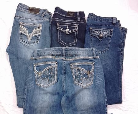 CR6970 Y2K Flare & Straight Jeans