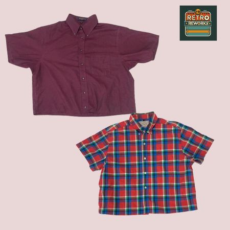 Upcycled Crop Boxy Shirts