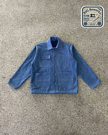 Upcycled Four-Pocket Denim Workwear Jacket
