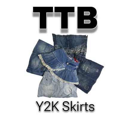 Y2K Denim Mini Skirts