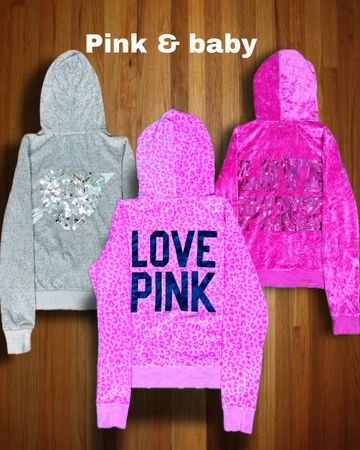 Pink & baby jackets authentic Hoodies