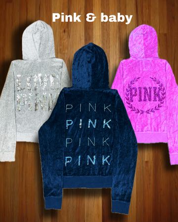 Pink & baby jackets authentic Hoodies