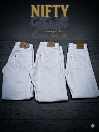 Levi's White only 501 Jeans