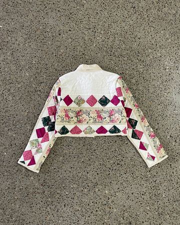 Upcycled Quilted Cropped Jacket