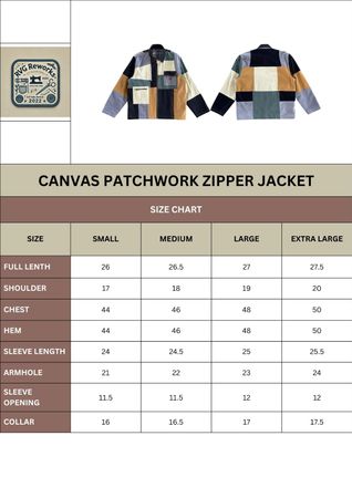 Upcycled Panelled Canvas Workwear Jacket