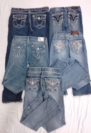 CR6977 Y2K Flare & Straight Jeans