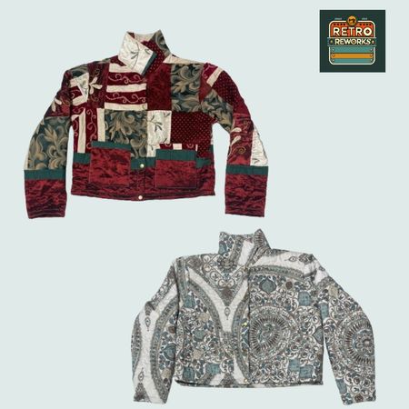 Upcycled Quilted Jacket Button up