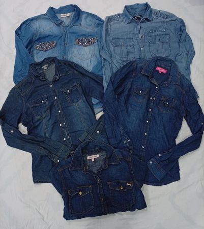 CR6981 Y2K Denim Shirts