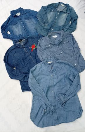 CR6983 Y2K Denim Shirts