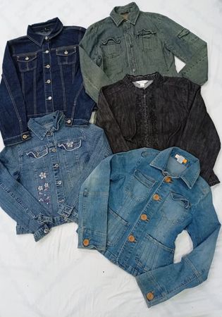 CR6985 Y2K Ladies Denim Jackets
