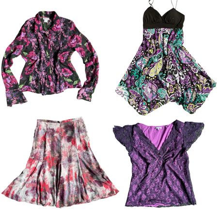 Set di Outfit Girly Floreale Sognante Y2K - SS-018