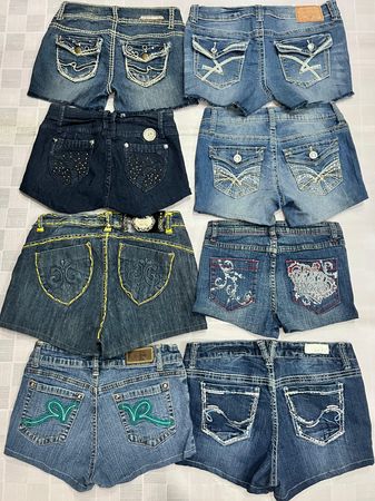 R471 Upcycled Ladies Embellished Sexy Hot Shorts