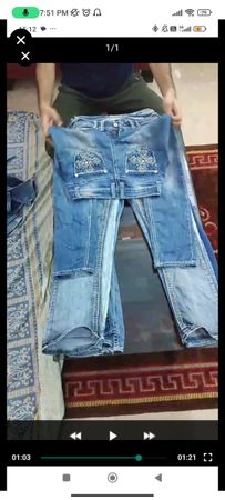 Custom handpick Y2K Embellished Jeans