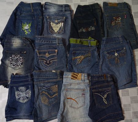 ANGELS AND OTHER MIX BRANDS MINI SHORTS (ID 1233)