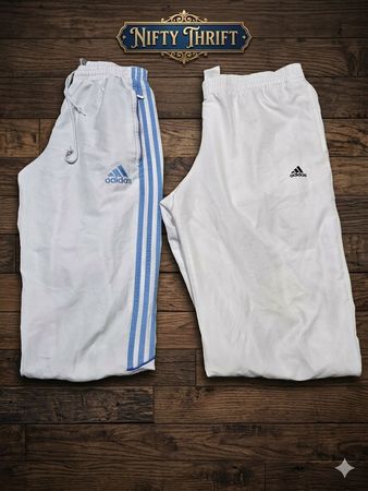 Adidas White Track Pants