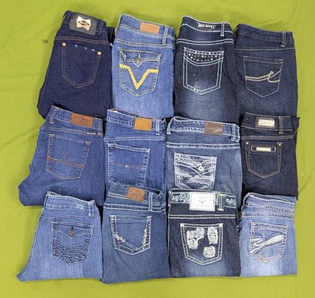 💥 RV2546 Y2K Jeans a gamba bootcut da donna