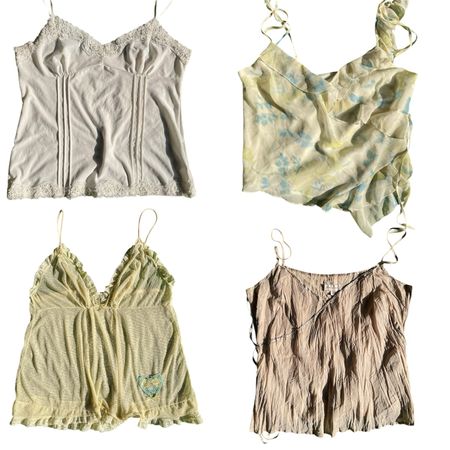 Y2K Cute Pastel Summer Cami Tops -SS-029