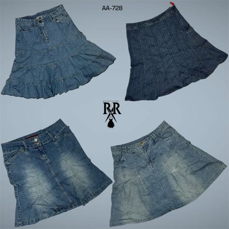 Y2K Britney Era Denim Midi Skirts (AA-728)