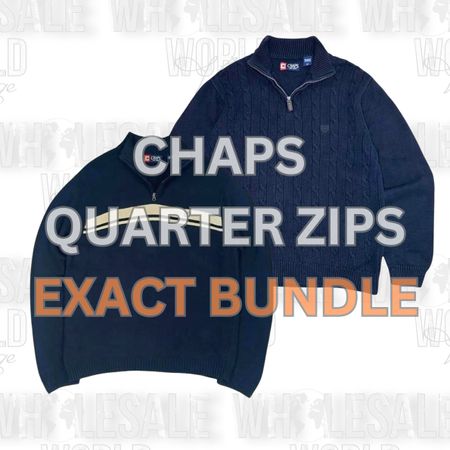 CHAPS QUARTER ZIPS EXACT BUNDLE - GRADE AB - 40PC #1