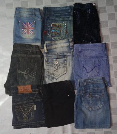 ONLY AND OTHER MIX BRANDS MINI SKIRTS  (ID 1249)