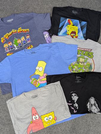 CRZ2044 Cartoon Print T-Shirts