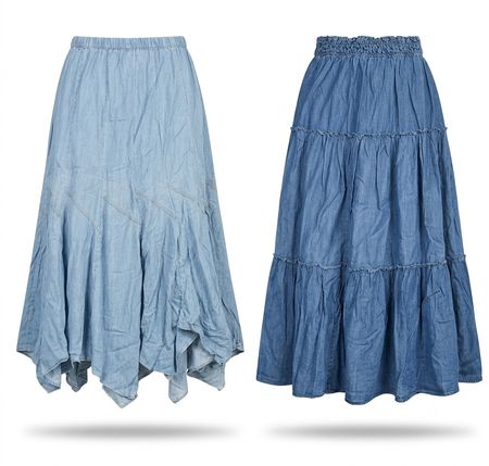 (FV-930) Y2K Denim Fairy Cotton Skirts