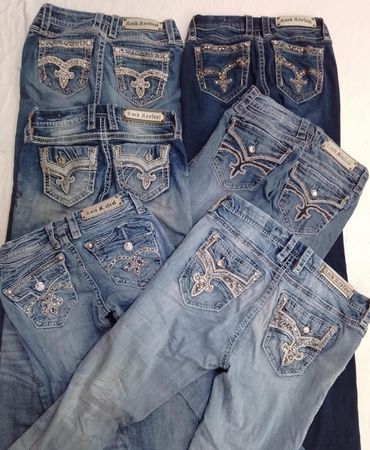 CR7000 Rock Revival Flare Jeans