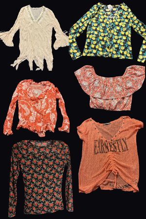 Y2K Sheer Romance Top Bundle