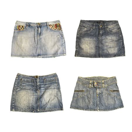Y2K Britney Era Girl Denim Mini Skirts RE-2900
