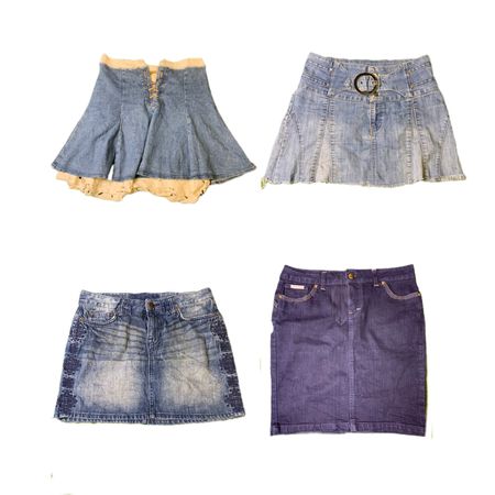 Y2K Denim Mini Skirts 1678