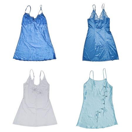 Y2K Aquamarine Slip Dresses