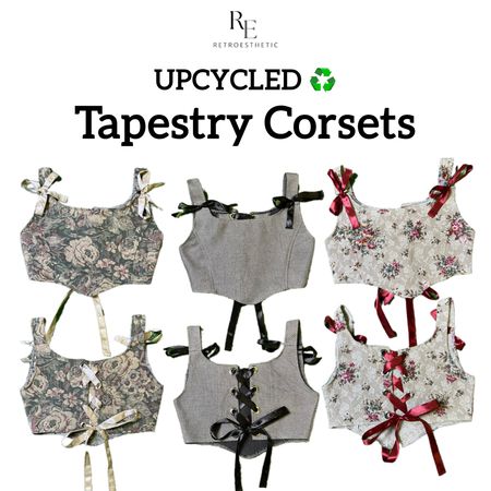 Upcycled Y2K Tapestry Corset (REP)
